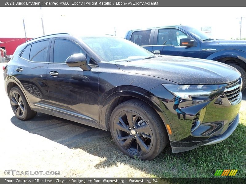 Ebony Twilight Metallic / Ebony w/Ebony Accents 2021 Buick Envision Preferred AWD