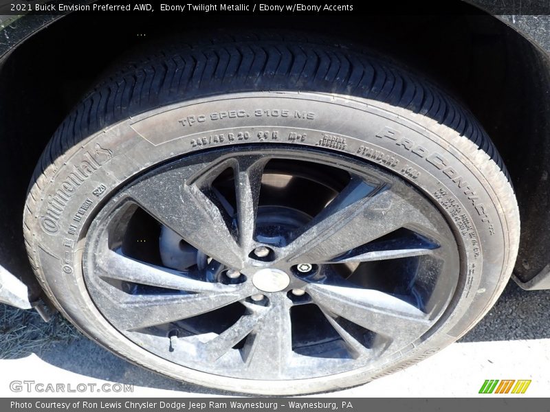 Ebony Twilight Metallic / Ebony w/Ebony Accents 2021 Buick Envision Preferred AWD