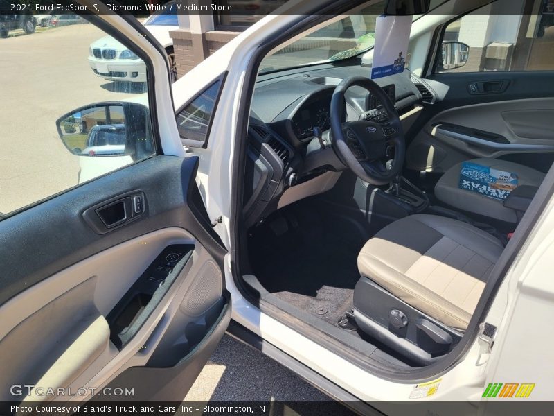 Diamond White / Medium Stone 2021 Ford EcoSport S