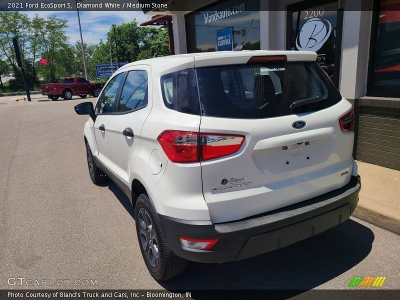 Diamond White / Medium Stone 2021 Ford EcoSport S