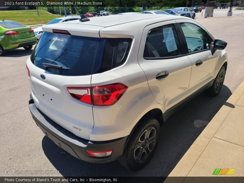 Diamond White / Medium Stone 2021 Ford EcoSport S