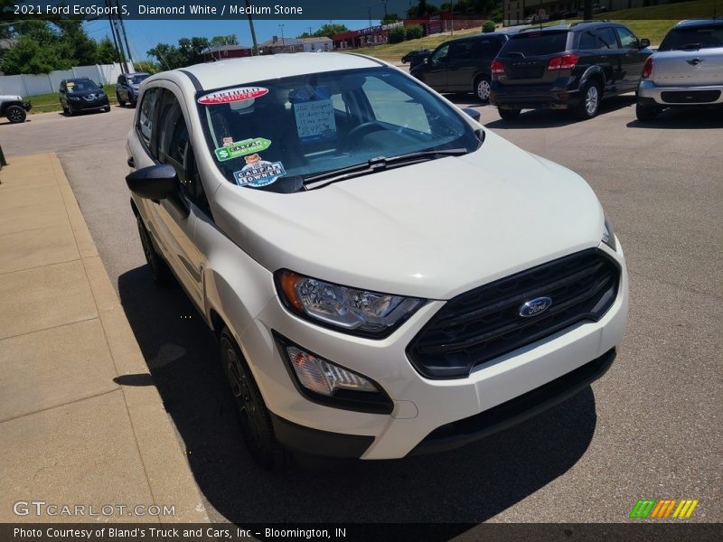 Diamond White / Medium Stone 2021 Ford EcoSport S