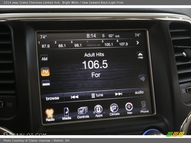 Bright White / New Zealand Black/Light Frost 2014 Jeep Grand Cherokee Limited 4x4