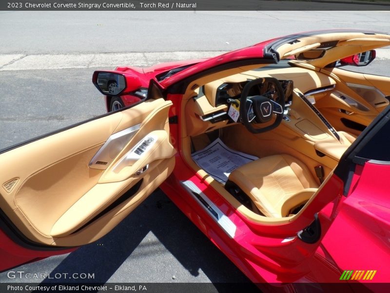  2023 Corvette Stingray Convertible Natural Interior
