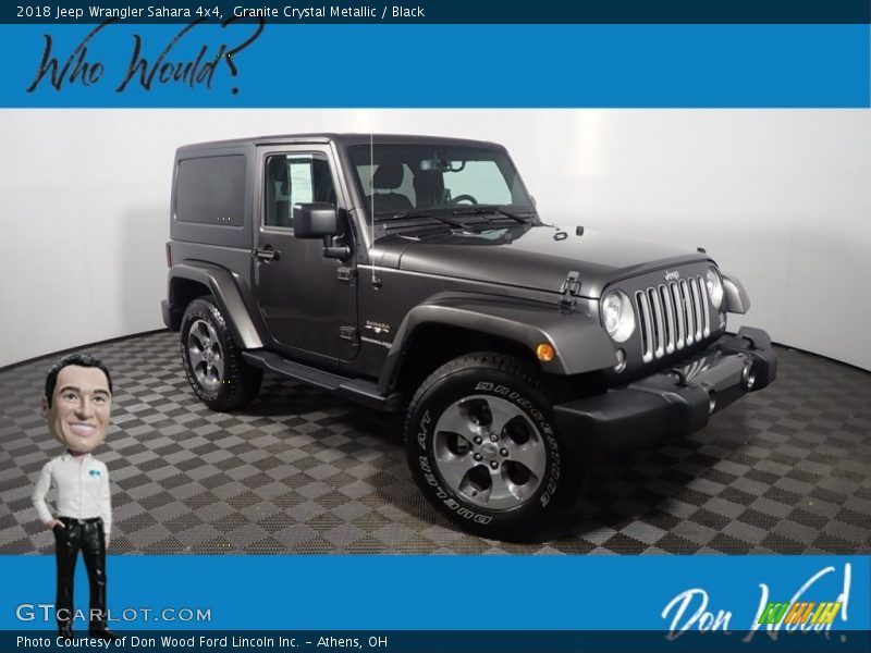 Granite Crystal Metallic / Black 2018 Jeep Wrangler Sahara 4x4