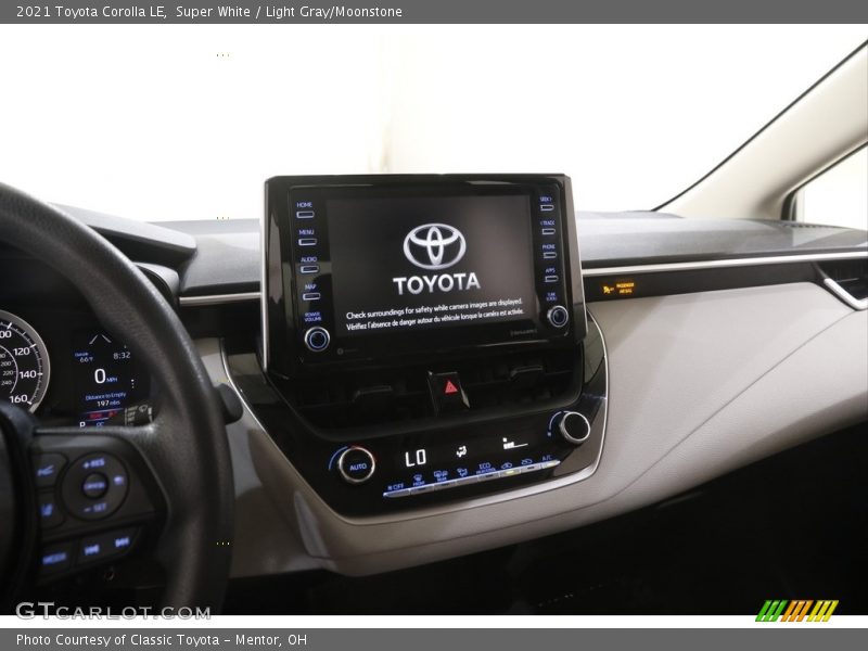 Super White / Light Gray/Moonstone 2021 Toyota Corolla LE