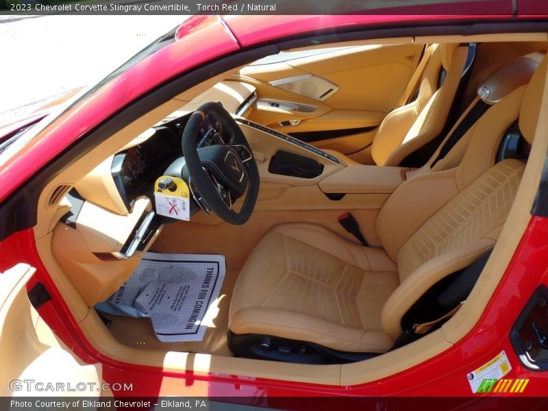 Front Seat of 2023 Corvette Stingray Convertible