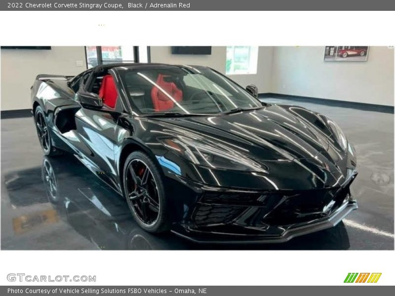 Black / Adrenalin Red 2022 Chevrolet Corvette Stingray Coupe