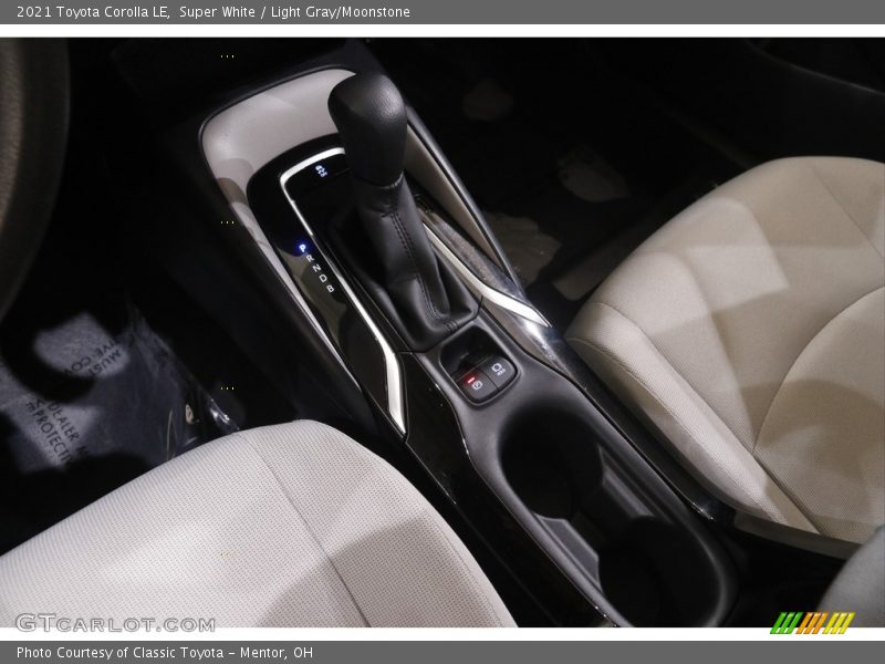 Super White / Light Gray/Moonstone 2021 Toyota Corolla LE