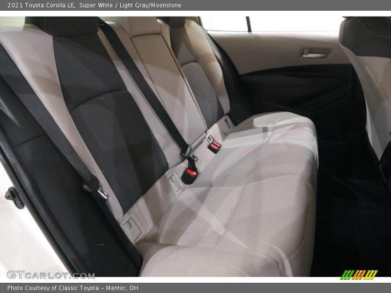 Super White / Light Gray/Moonstone 2021 Toyota Corolla LE