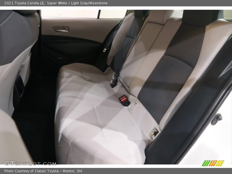 Super White / Light Gray/Moonstone 2021 Toyota Corolla LE