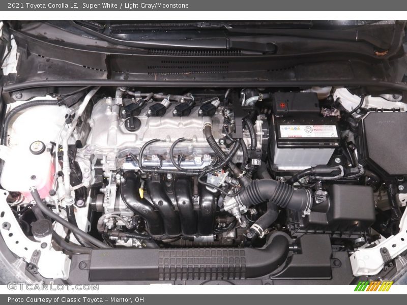 Super White / Light Gray/Moonstone 2021 Toyota Corolla LE