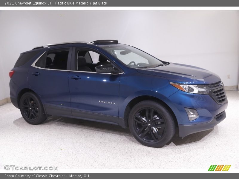 Pacific Blue Metallic / Jet Black 2021 Chevrolet Equinox LT