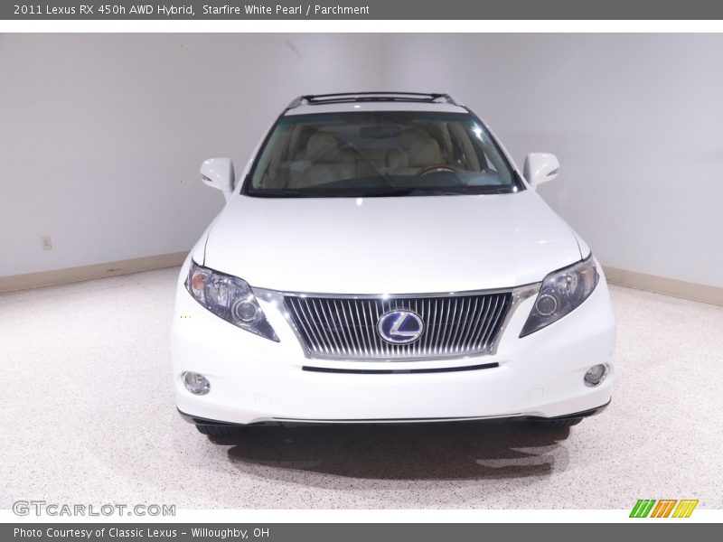 Starfire White Pearl / Parchment 2011 Lexus RX 450h AWD Hybrid