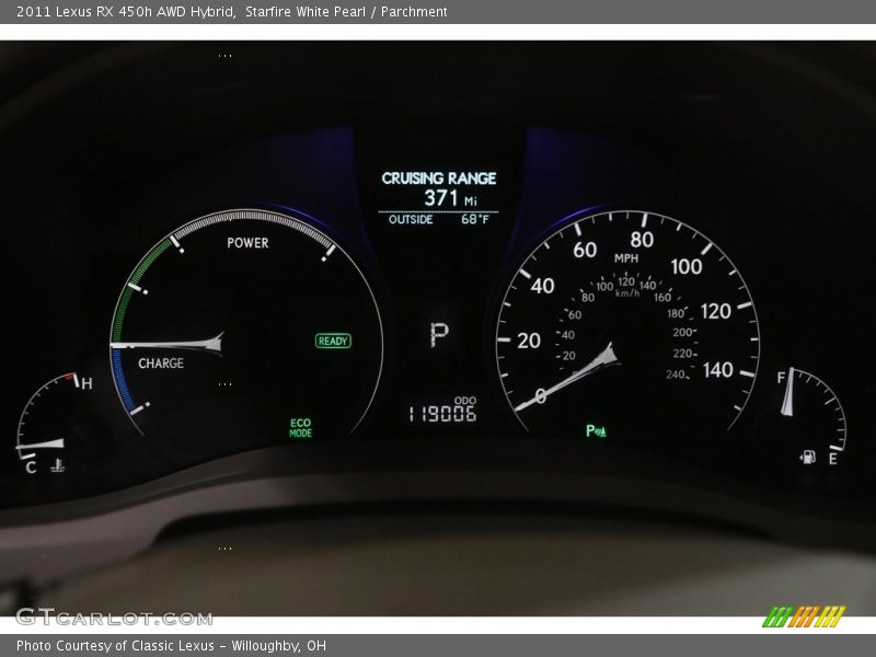 Starfire White Pearl / Parchment 2011 Lexus RX 450h AWD Hybrid