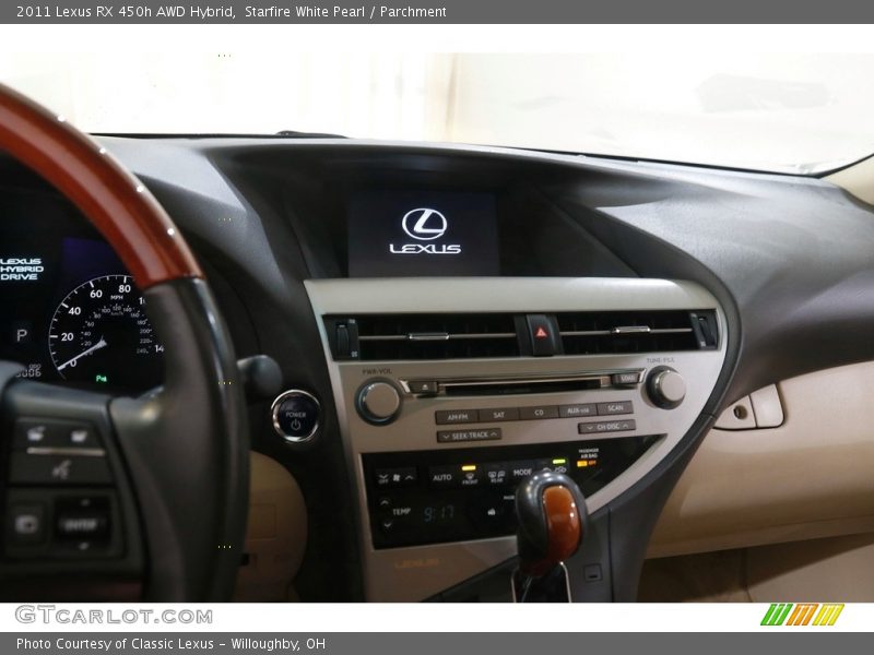 Starfire White Pearl / Parchment 2011 Lexus RX 450h AWD Hybrid