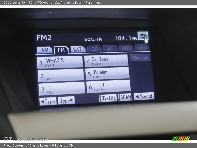 Starfire White Pearl / Parchment 2011 Lexus RX 450h AWD Hybrid