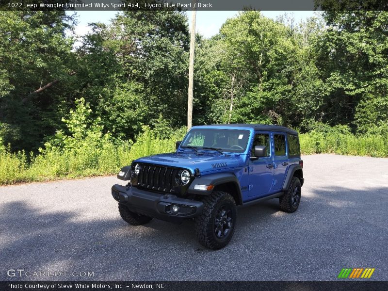 Hydro Blue Pearl / Black 2022 Jeep Wrangler Unlimited Willys Sport 4x4
