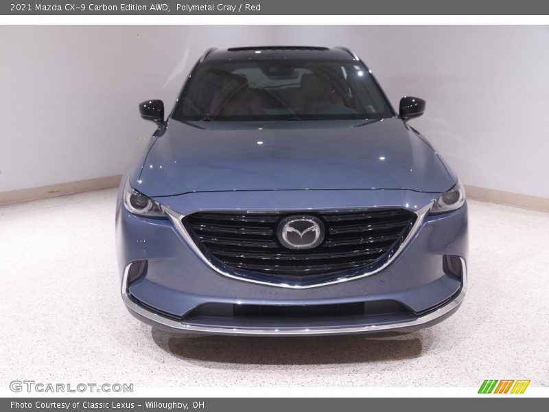 Polymetal Gray / Red 2021 Mazda CX-9 Carbon Edition AWD