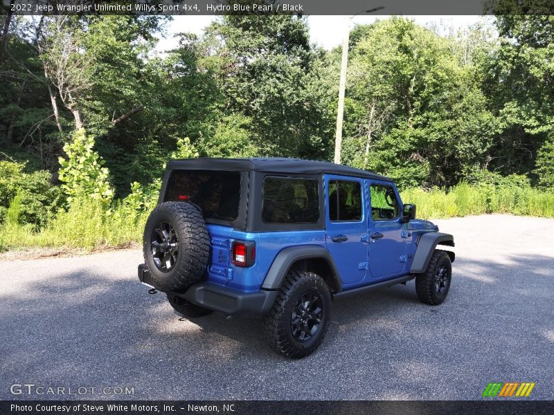 Hydro Blue Pearl / Black 2022 Jeep Wrangler Unlimited Willys Sport 4x4