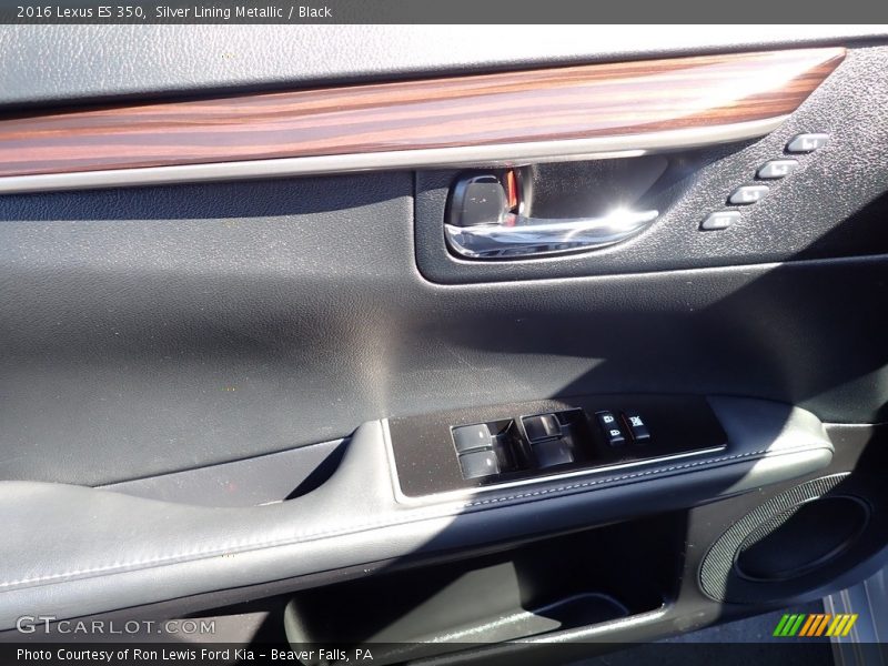Silver Lining Metallic / Black 2016 Lexus ES 350