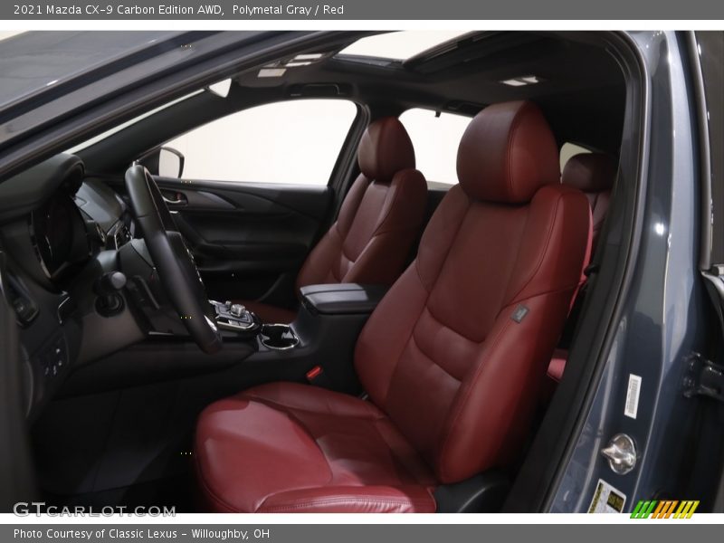 Polymetal Gray / Red 2021 Mazda CX-9 Carbon Edition AWD