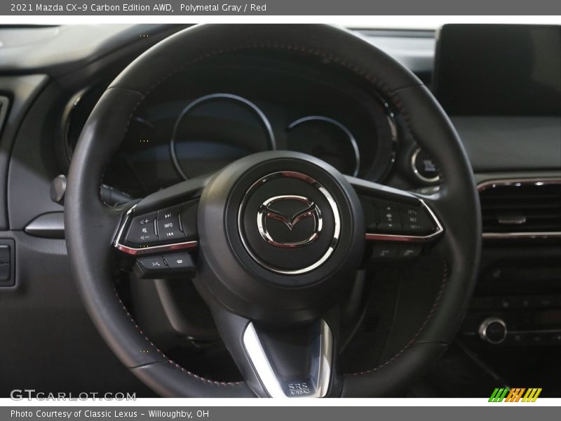 Polymetal Gray / Red 2021 Mazda CX-9 Carbon Edition AWD