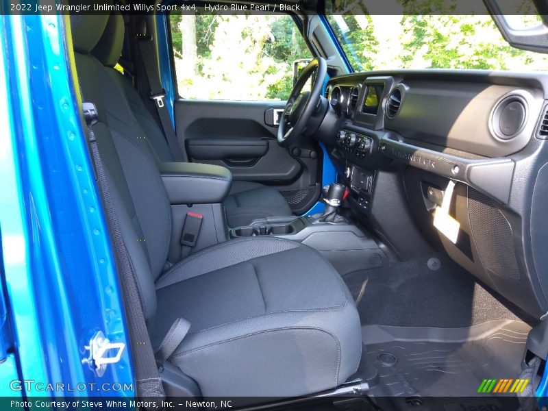 Hydro Blue Pearl / Black 2022 Jeep Wrangler Unlimited Willys Sport 4x4