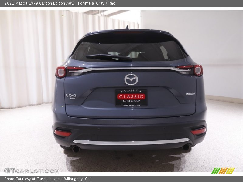 Polymetal Gray / Red 2021 Mazda CX-9 Carbon Edition AWD