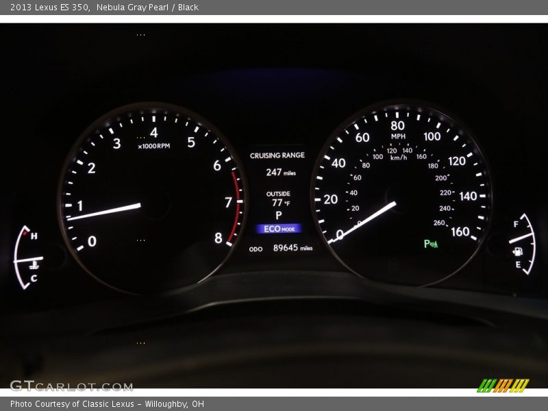 Nebula Gray Pearl / Black 2013 Lexus ES 350
