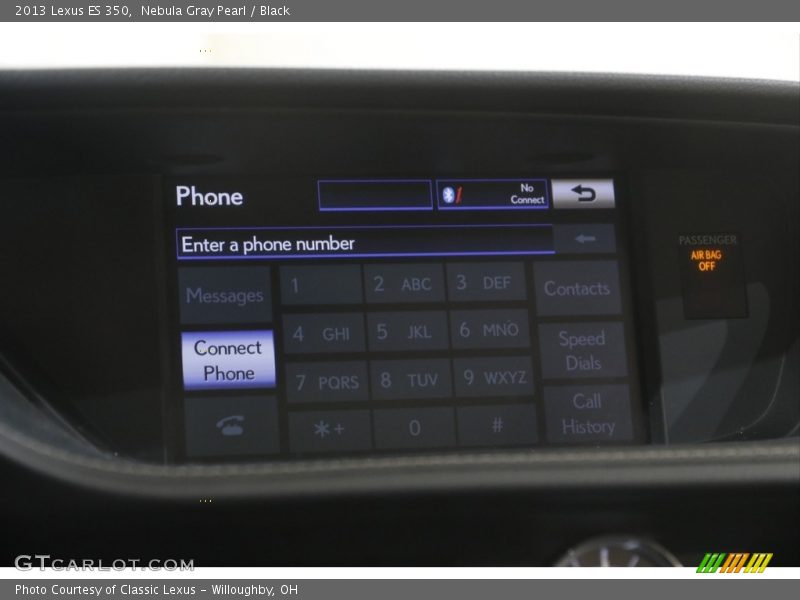 Nebula Gray Pearl / Black 2013 Lexus ES 350