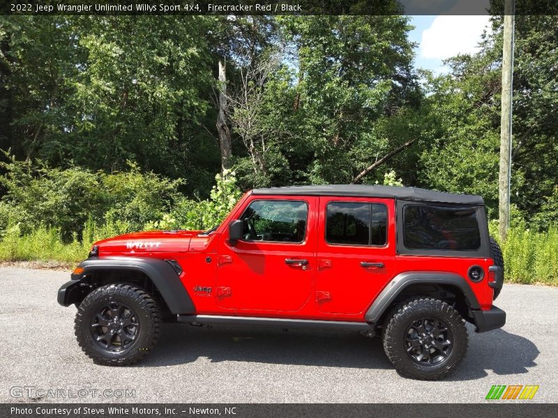 Firecracker Red / Black 2022 Jeep Wrangler Unlimited Willys Sport 4x4