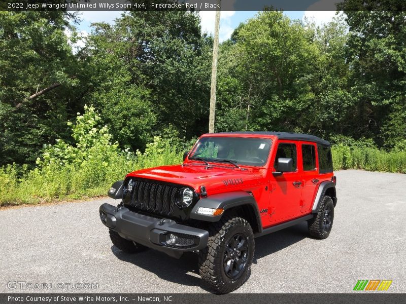 Firecracker Red / Black 2022 Jeep Wrangler Unlimited Willys Sport 4x4