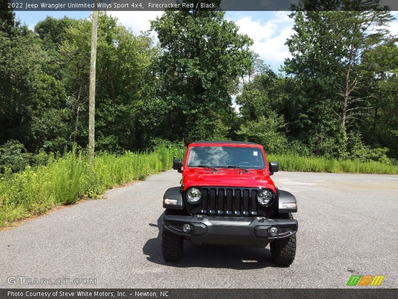 Firecracker Red / Black 2022 Jeep Wrangler Unlimited Willys Sport 4x4