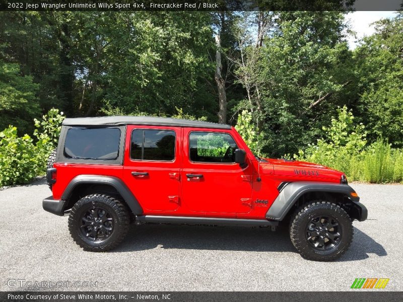 Firecracker Red / Black 2022 Jeep Wrangler Unlimited Willys Sport 4x4