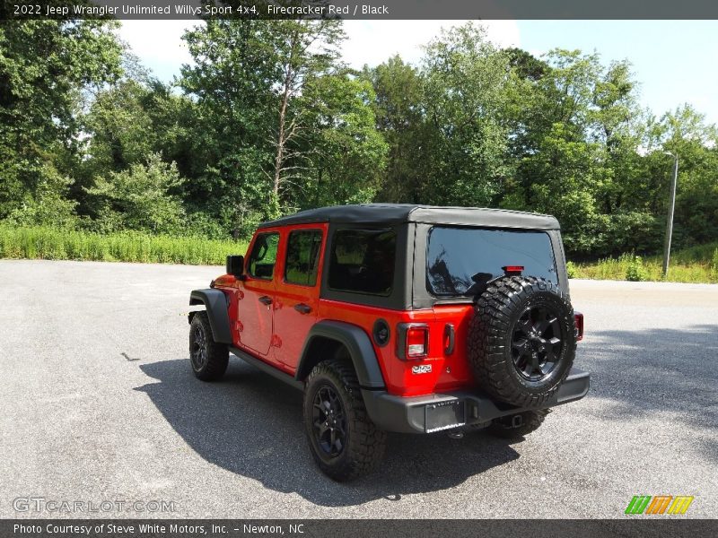 Firecracker Red / Black 2022 Jeep Wrangler Unlimited Willys Sport 4x4