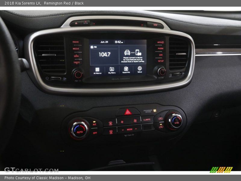 Controls of 2018 Sorento LX