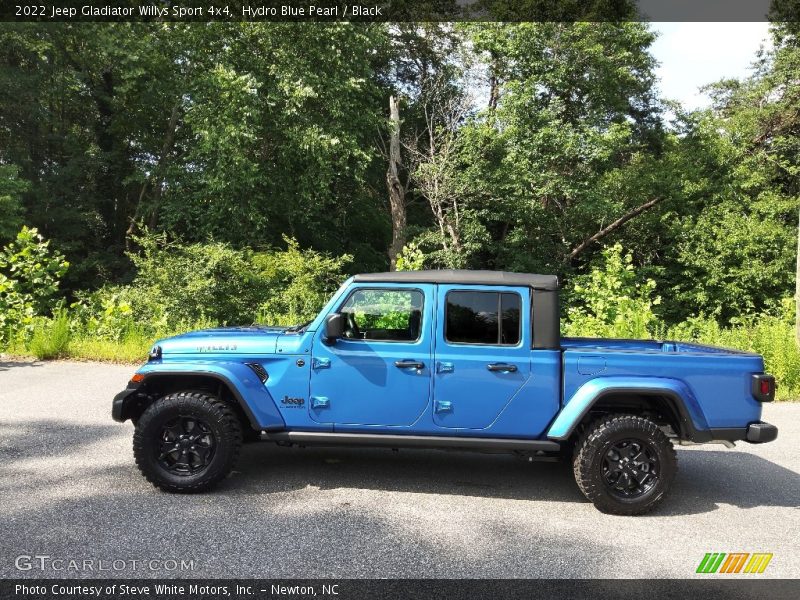 Hydro Blue Pearl / Black 2022 Jeep Gladiator Willys Sport 4x4