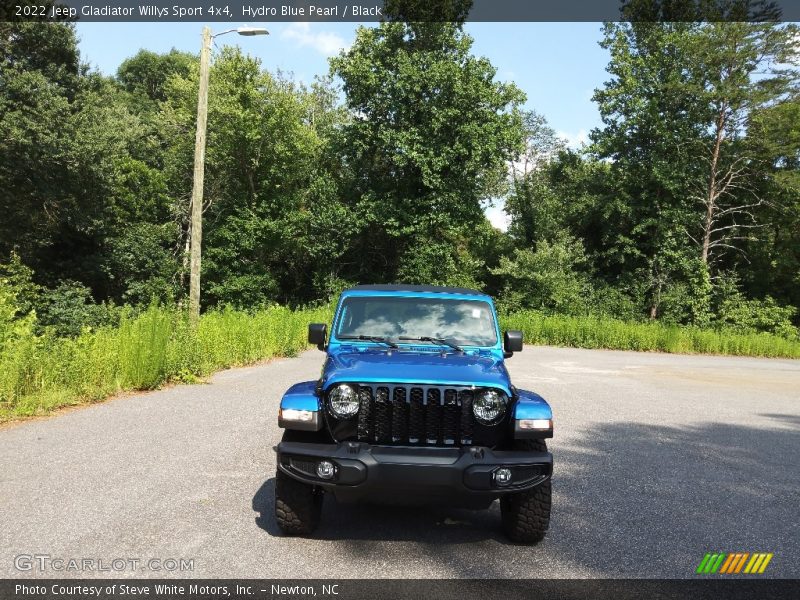Hydro Blue Pearl / Black 2022 Jeep Gladiator Willys Sport 4x4