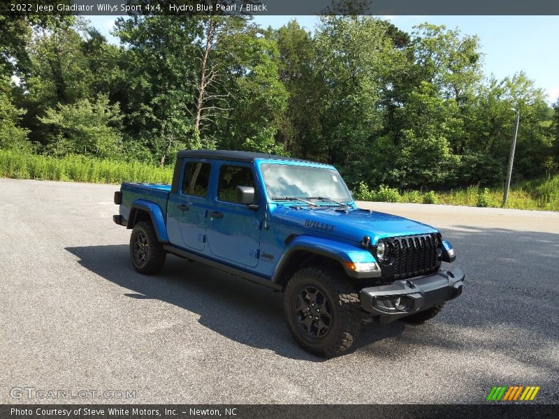 Hydro Blue Pearl / Black 2022 Jeep Gladiator Willys Sport 4x4