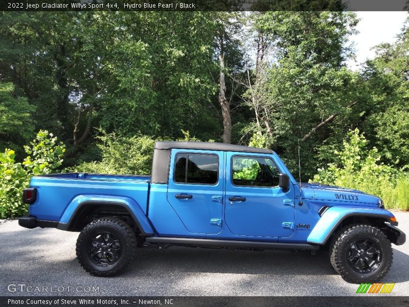 Hydro Blue Pearl / Black 2022 Jeep Gladiator Willys Sport 4x4