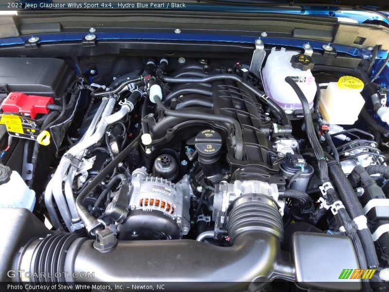 Hydro Blue Pearl / Black 2022 Jeep Gladiator Willys Sport 4x4