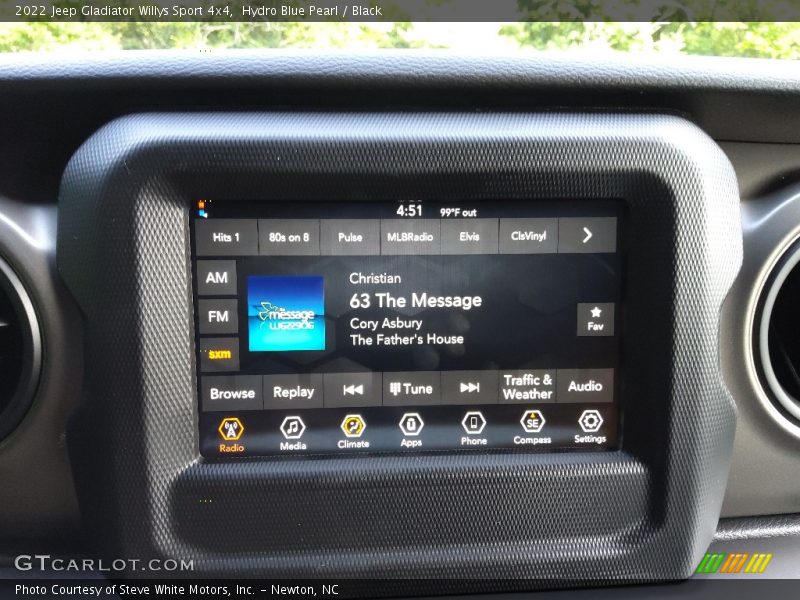 Hydro Blue Pearl / Black 2022 Jeep Gladiator Willys Sport 4x4