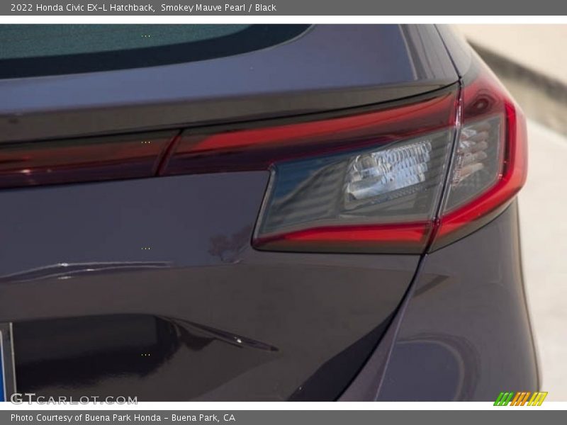 Smokey Mauve Pearl / Black 2022 Honda Civic EX-L Hatchback