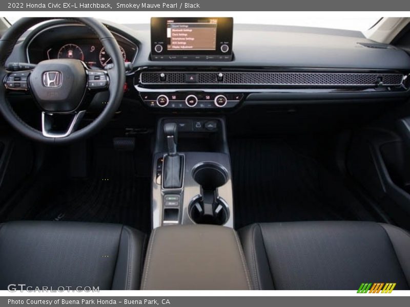 Smokey Mauve Pearl / Black 2022 Honda Civic EX-L Hatchback