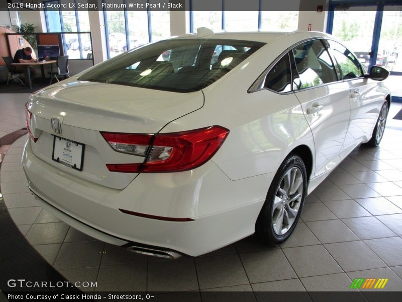 Platinum White Pearl / Black 2018 Honda Accord LX Sedan