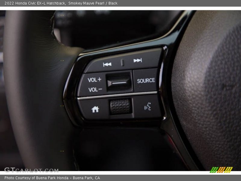 Smokey Mauve Pearl / Black 2022 Honda Civic EX-L Hatchback