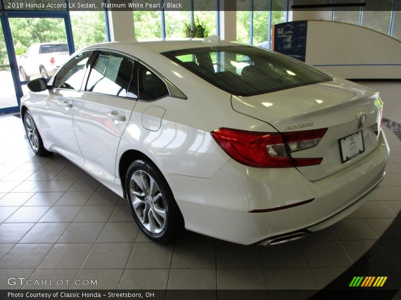 Platinum White Pearl / Black 2018 Honda Accord LX Sedan