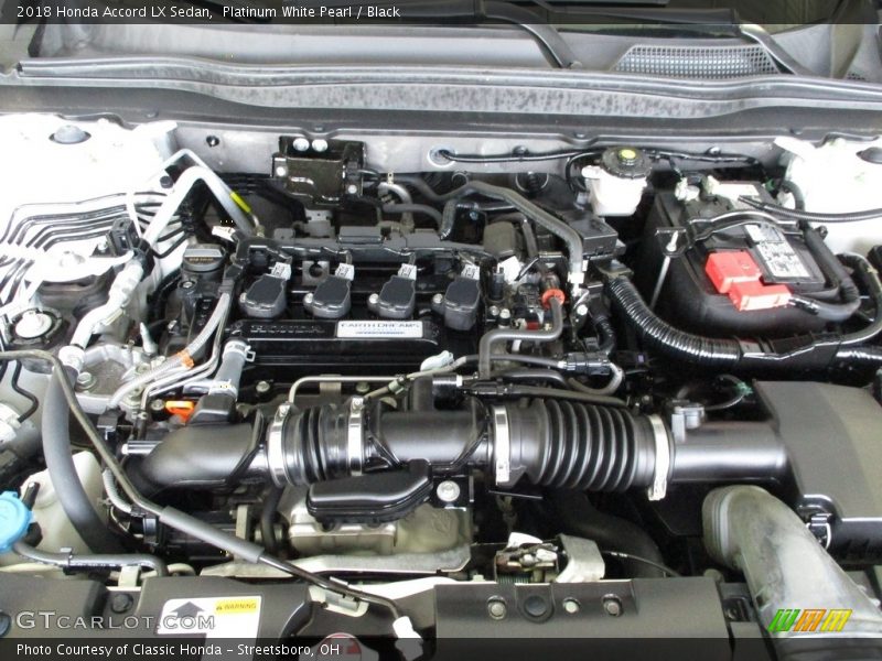 Platinum White Pearl / Black 2018 Honda Accord LX Sedan
