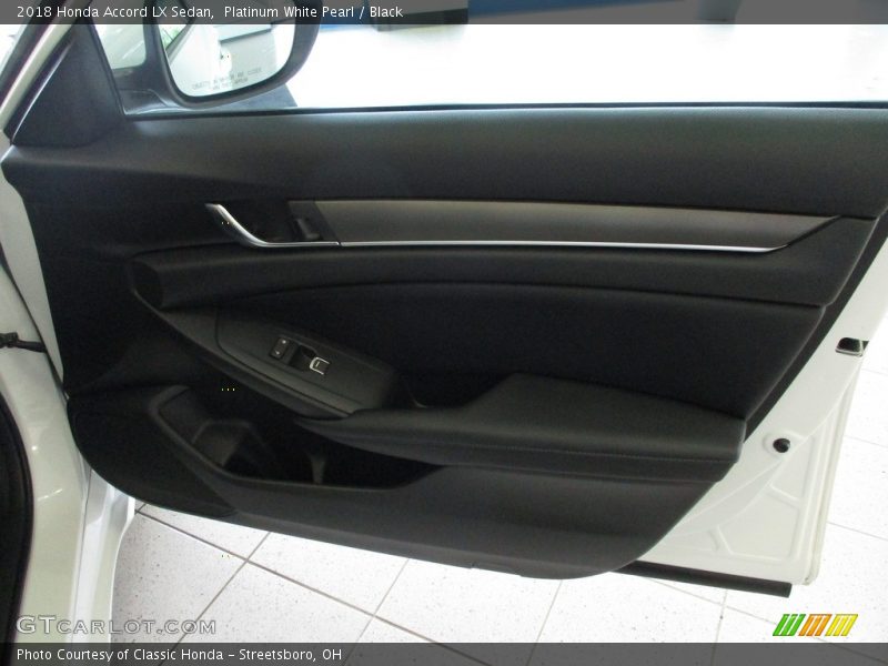Platinum White Pearl / Black 2018 Honda Accord LX Sedan